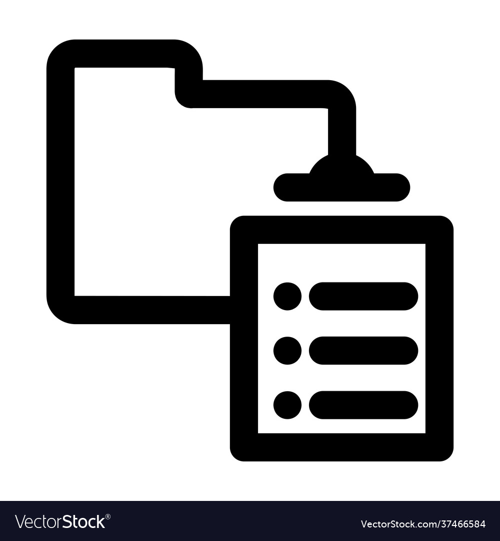 Folder with task icon flat can use vector image Folder with task icon flat can use