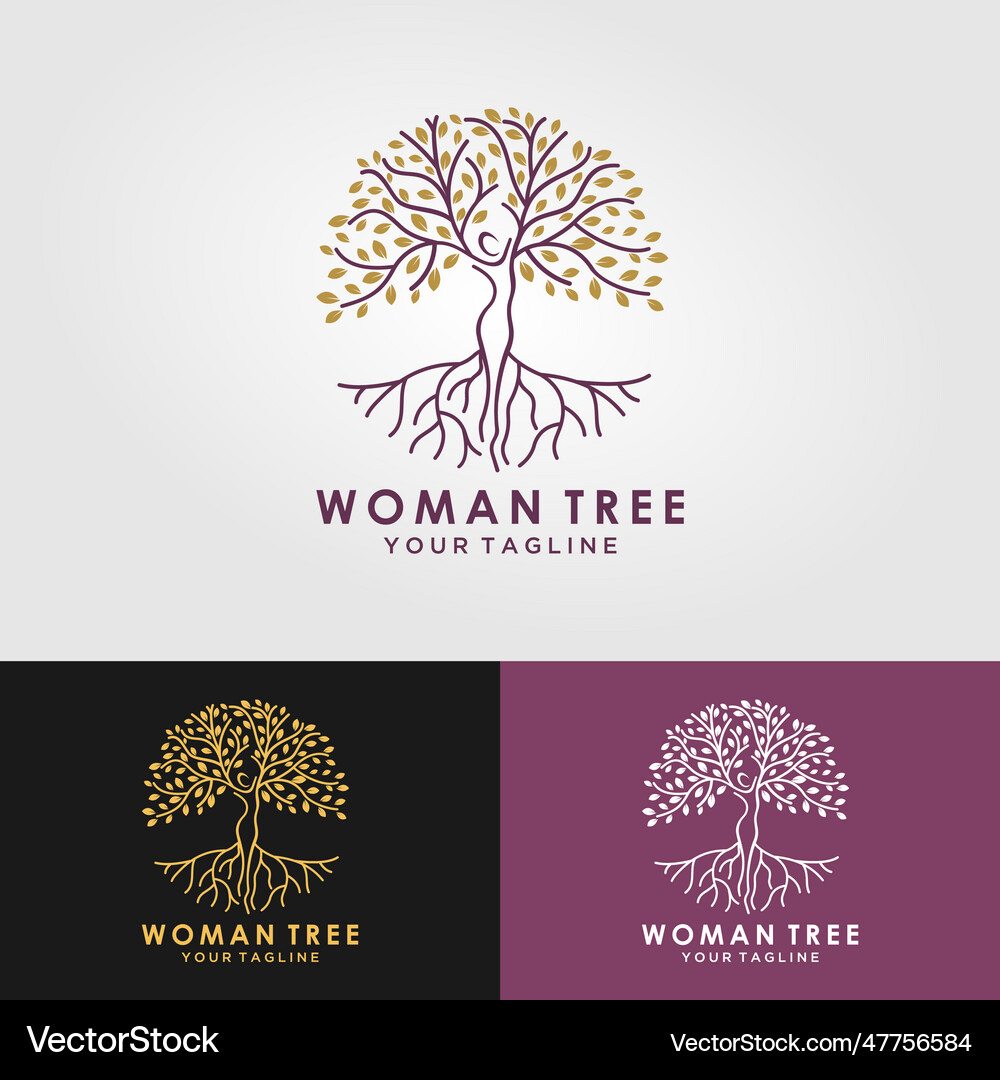 Human tree logo Royalty Free Vector Image - VectorStock