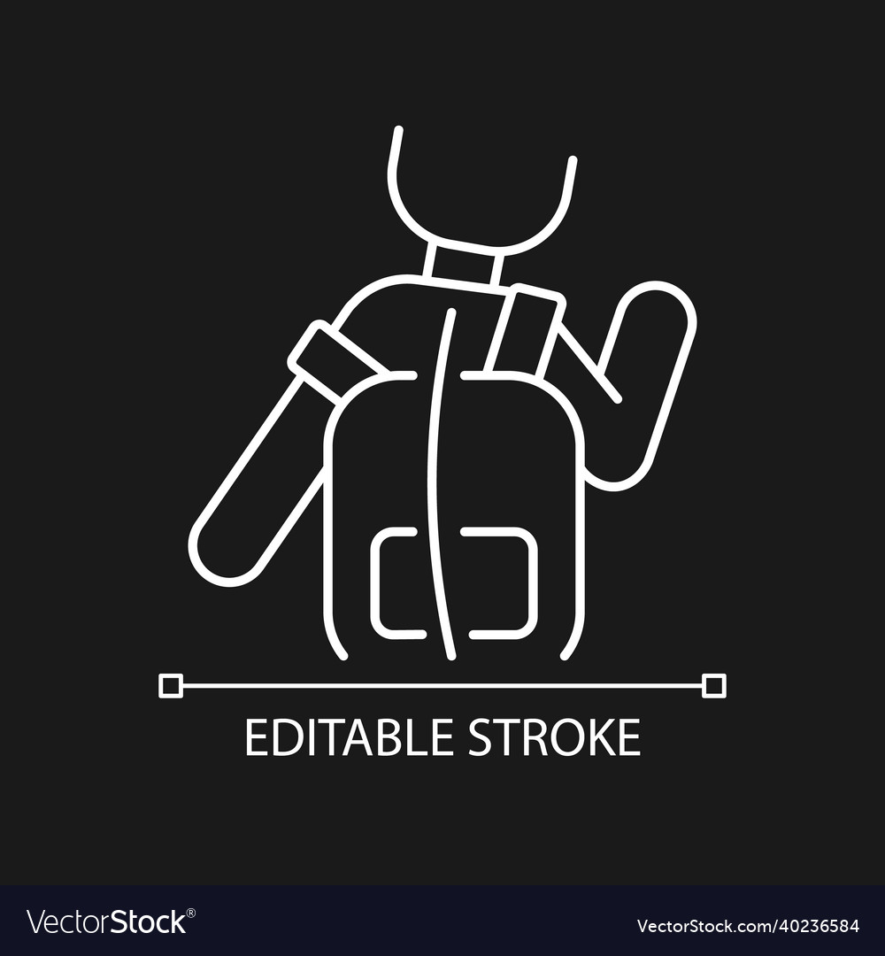 Incorrect use white linear icon for dark theme Vector Image Incorrect use white linear icon for dark theme