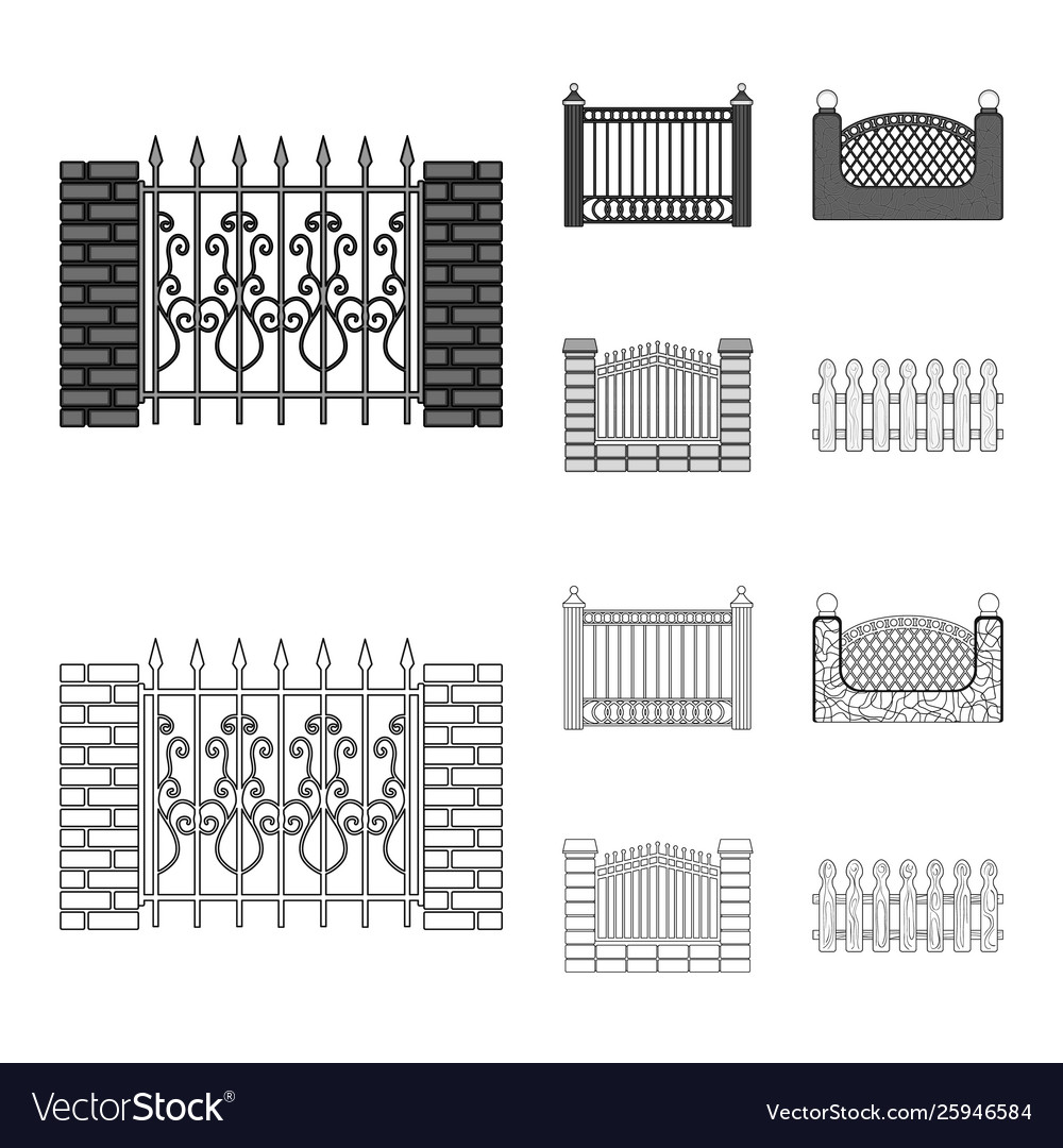 Isolated object gate and fence symbol