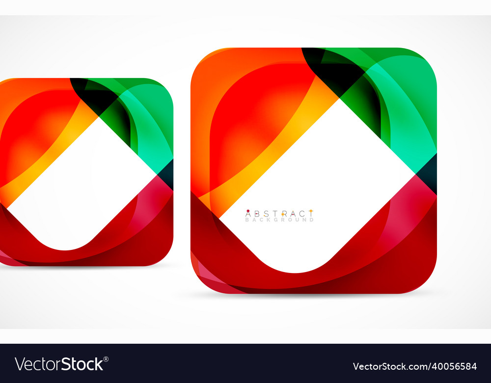 Minimal background abstract square shape vector image Minimal background abstract square shape