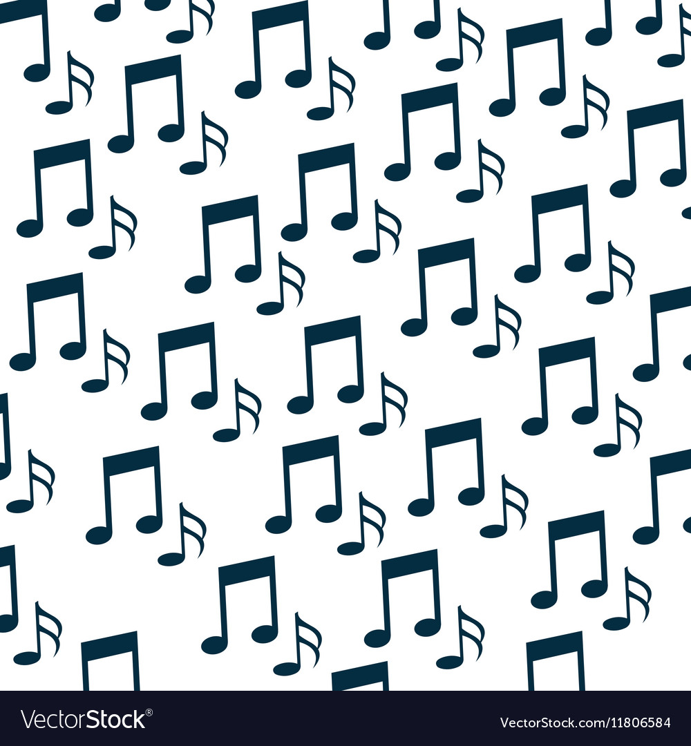 Music notes pattern background