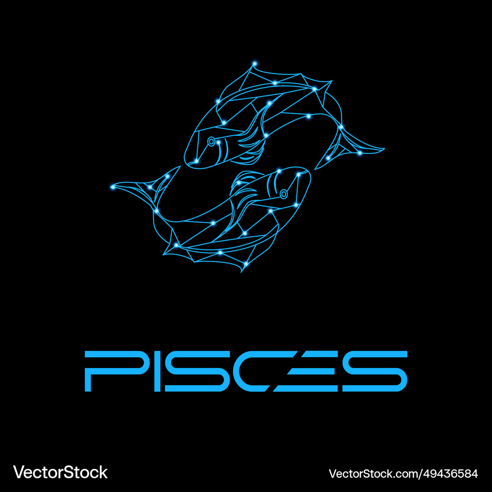 Pisces sign Royalty Free Vector Image - VectorStock