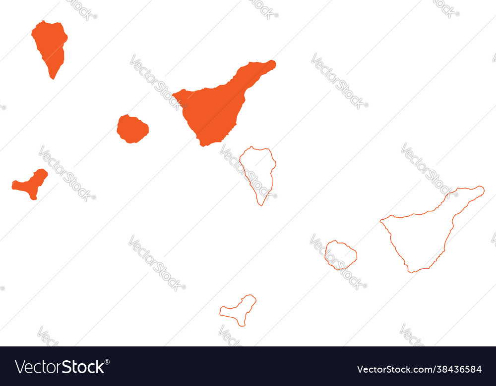 Province santa cruz de tenerife kingdom Royalty Free Vector