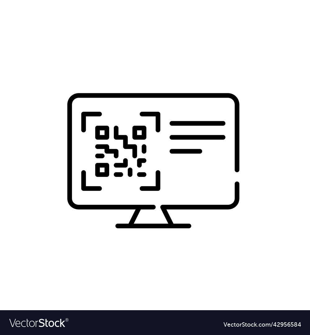 Scan a qr code on website pixel perfect Vector Image Scan a qr code on website pixel perfect