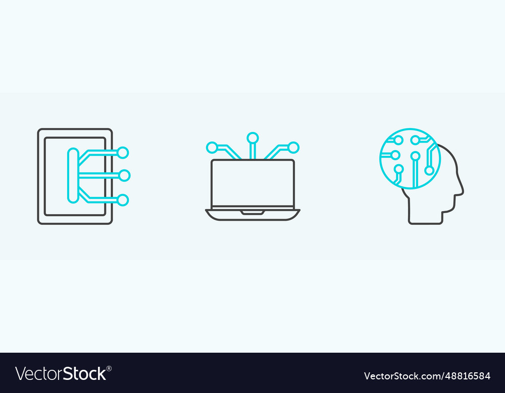 Set line human brain as digital circuit board