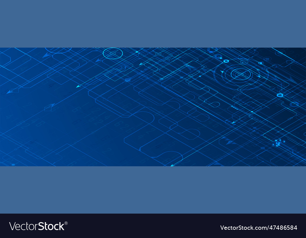 Technology data background idea of global vector image Technology data background idea of global
