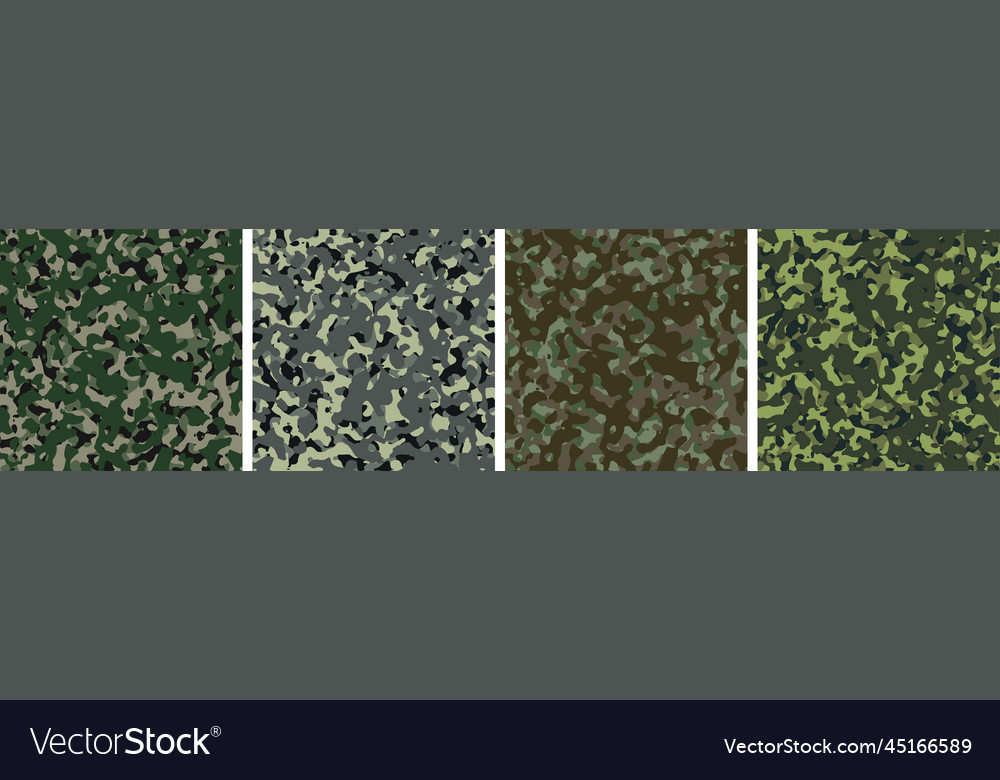 4 camouflage background set pattern design