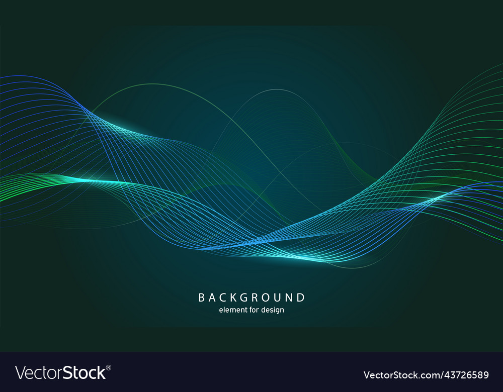 Abstract wave background element for design vector image Abstract wave background element for design