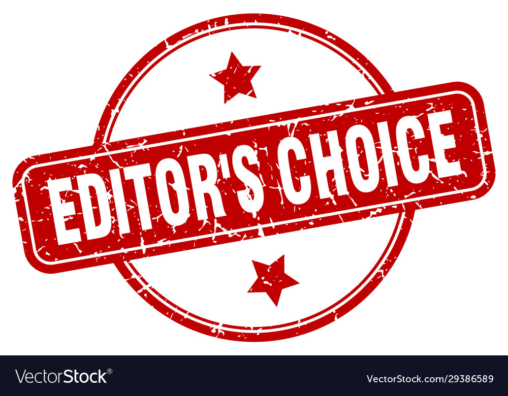 Editors choice stamp round vintage