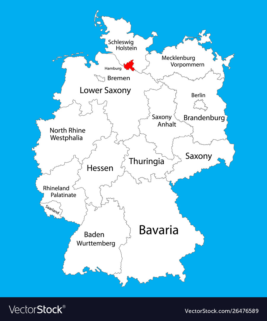 Location Hamburg Germany Map