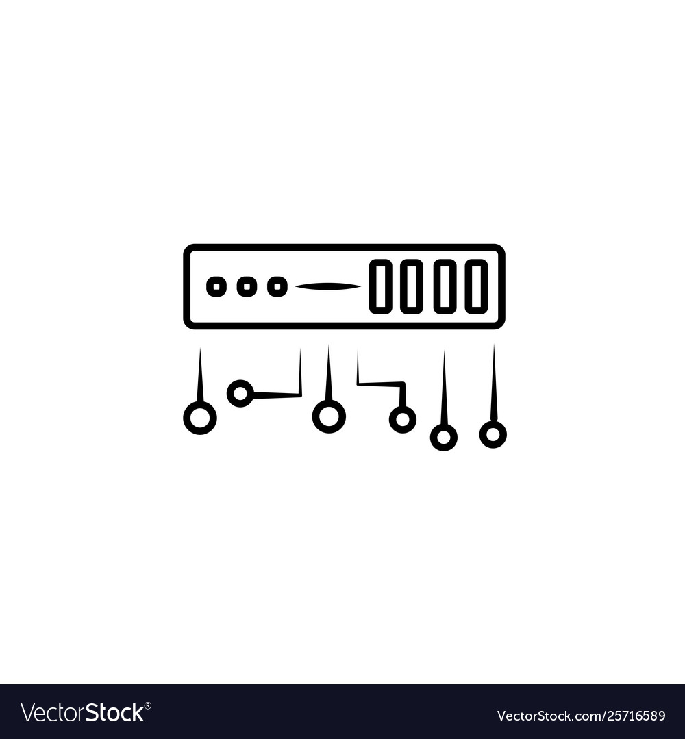 Hosting cloud icon computing technology web vector image Hosting cloud icon computing technology web