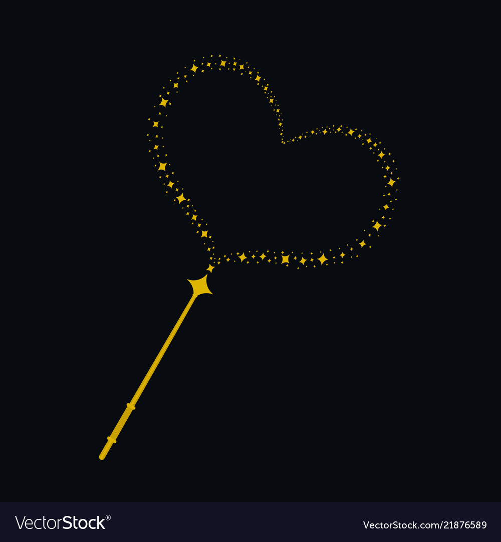 magic wand with heart