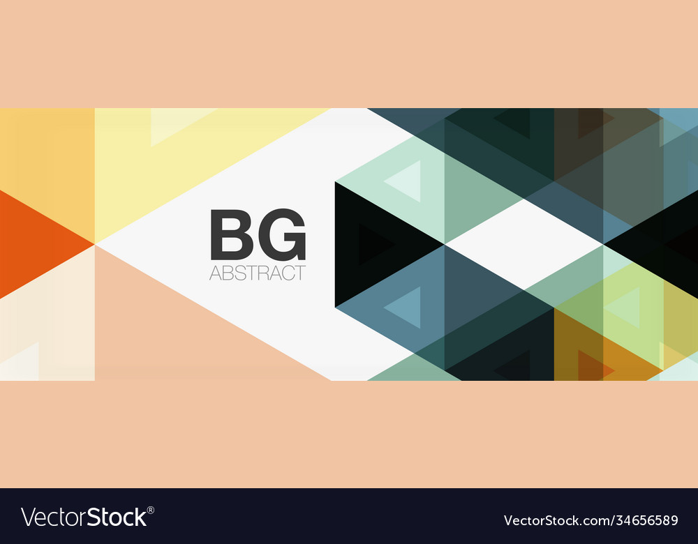 Mosaic triangle pattern abstract background