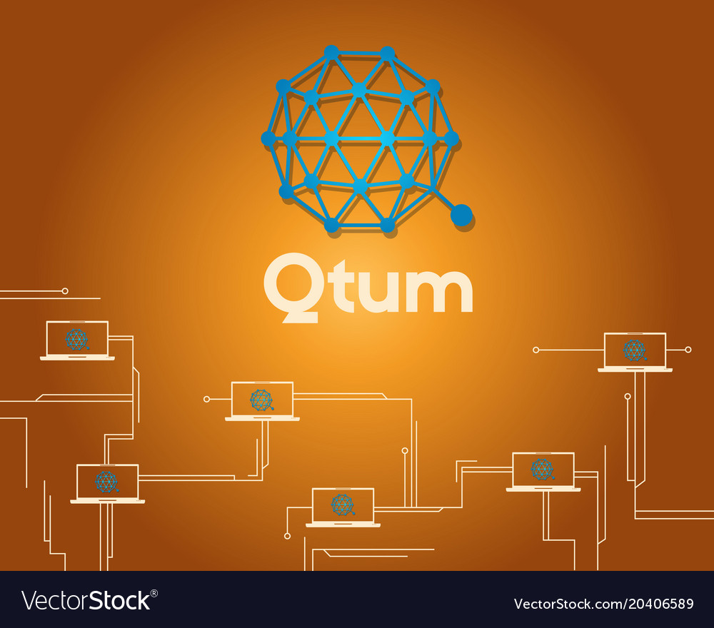 Qtum blockchain cryptocurrency circuit style