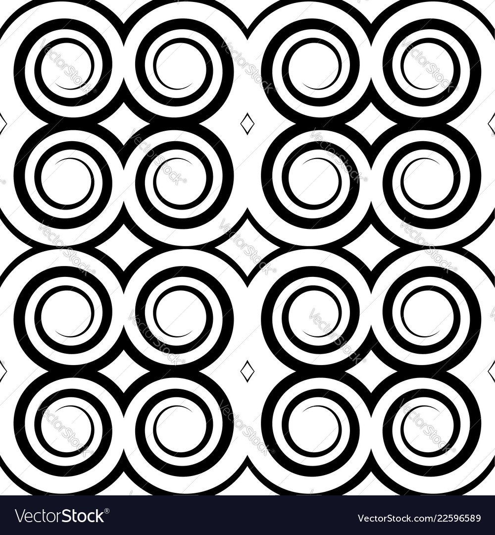 Seamless pattern with spiral shapes art vector image Seamless pattern with spiral shapes art