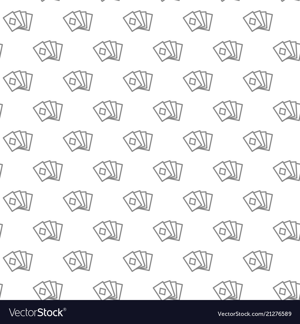 Simple playing and game cards seamless pattern