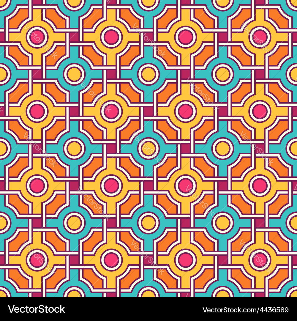 Traditional arabic seamless tangled pattern Vector Image