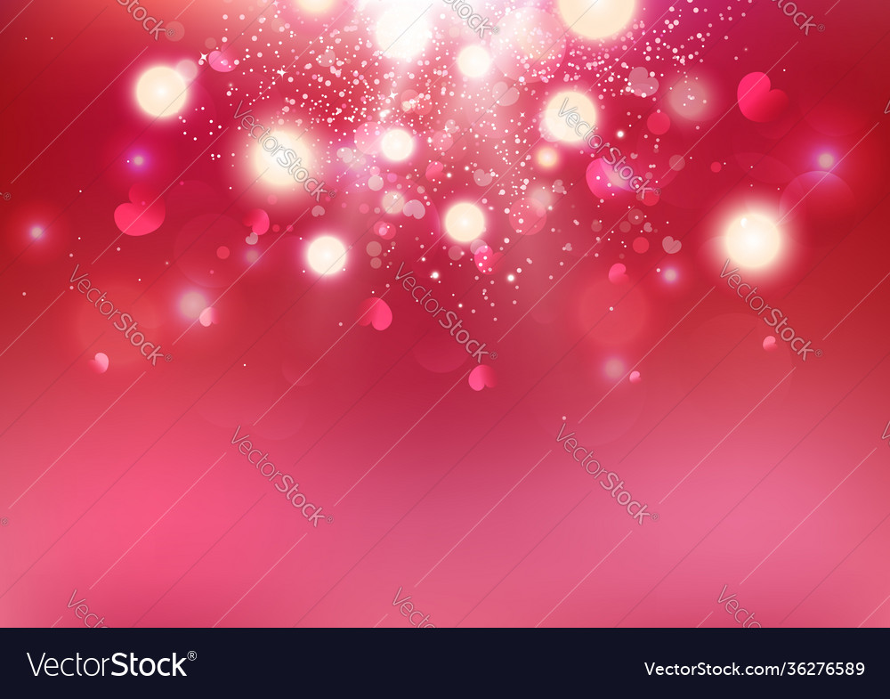 Valentines day bokeh heart scatter love exploding