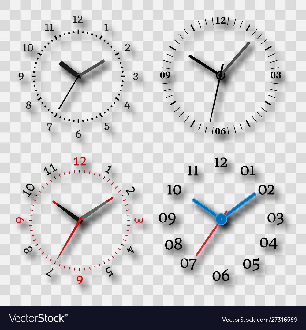 Watch dial on a transparent background