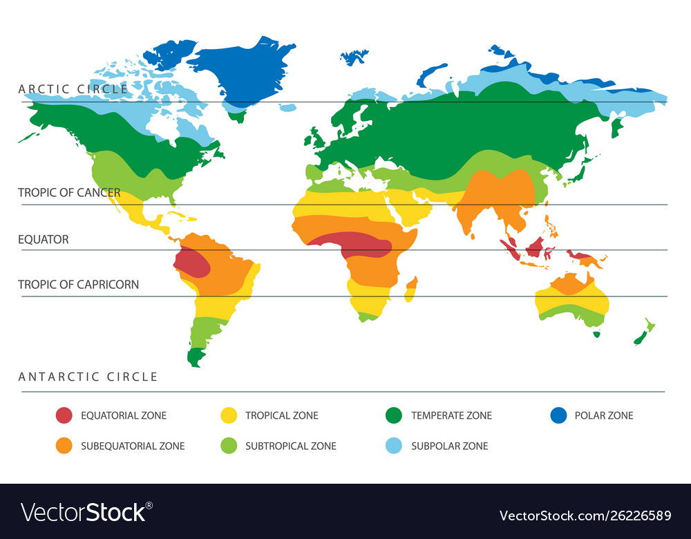 Climate Zones Map World - Adel Nour