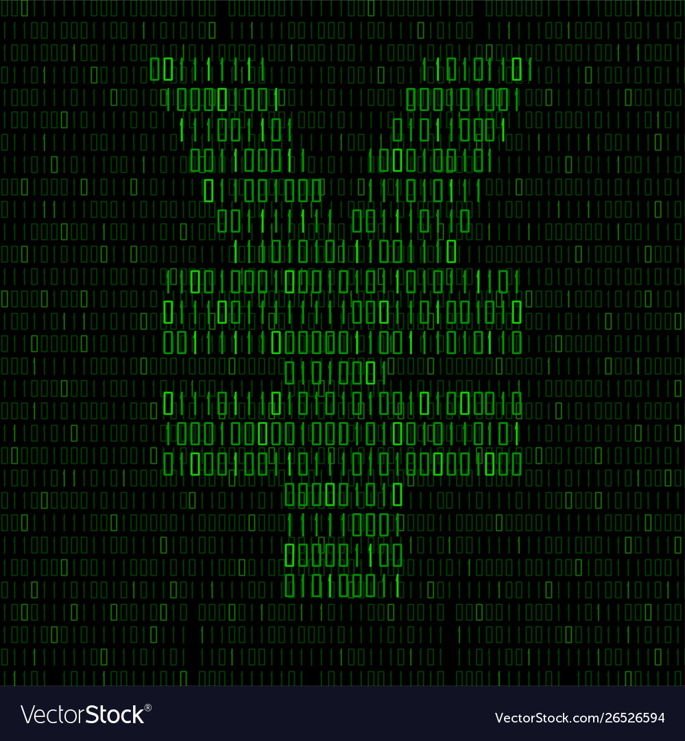 Abstract sign yuan binary code logo