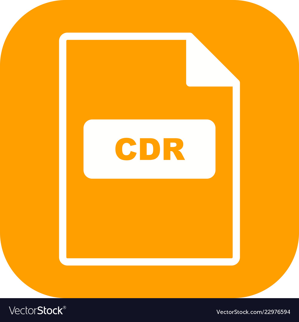 Cdr icon Royalty Free Vector Image - VectorStock