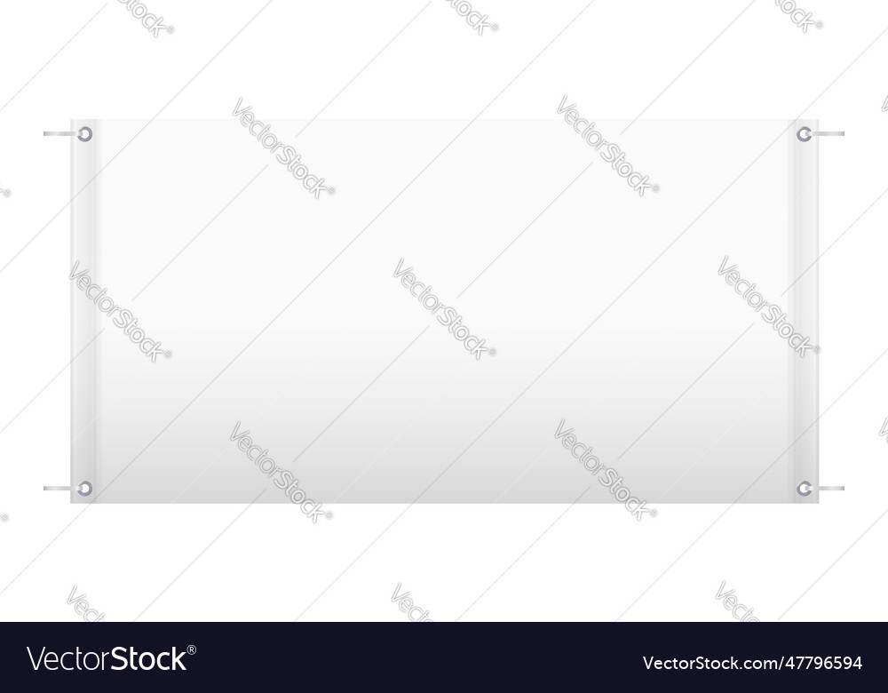 Empty banner template 3d realistic Vector Image Empty banner template 3d realistic
