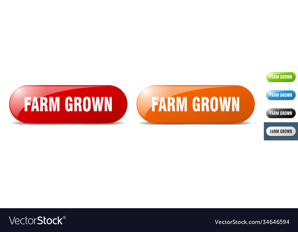 Farm grown button key sign push set