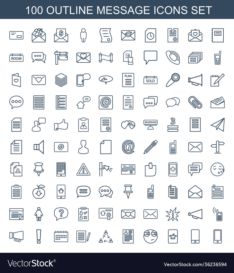 Message icons