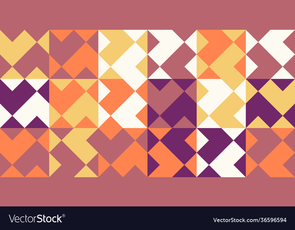 Mosaic abstract pattern design vector image Mosaic abstract pattern design