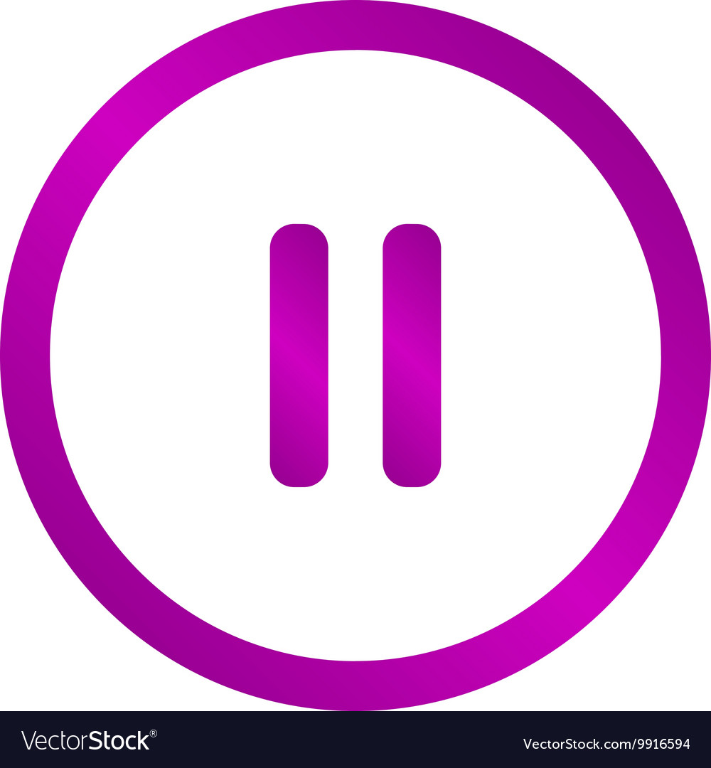 Pause flat web icon