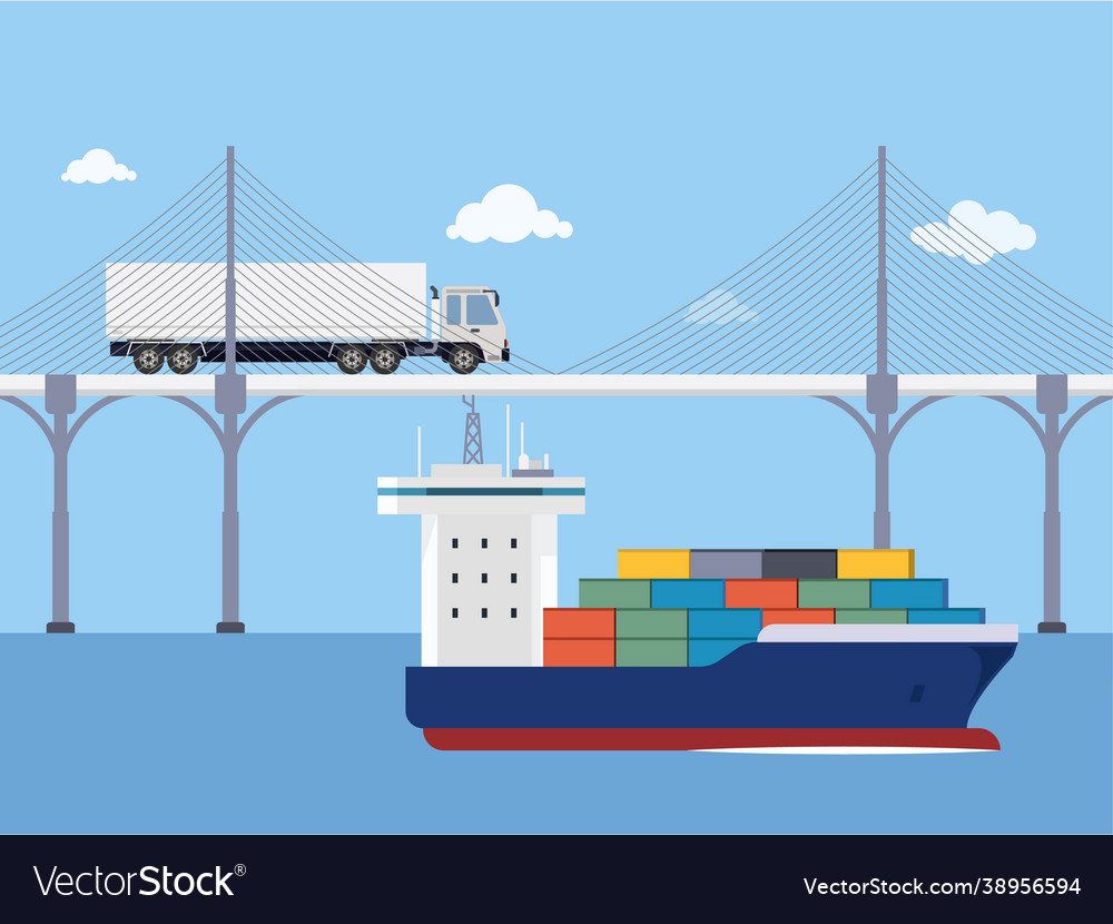 Shipping service Royalty Free Vector Image - VectorStock