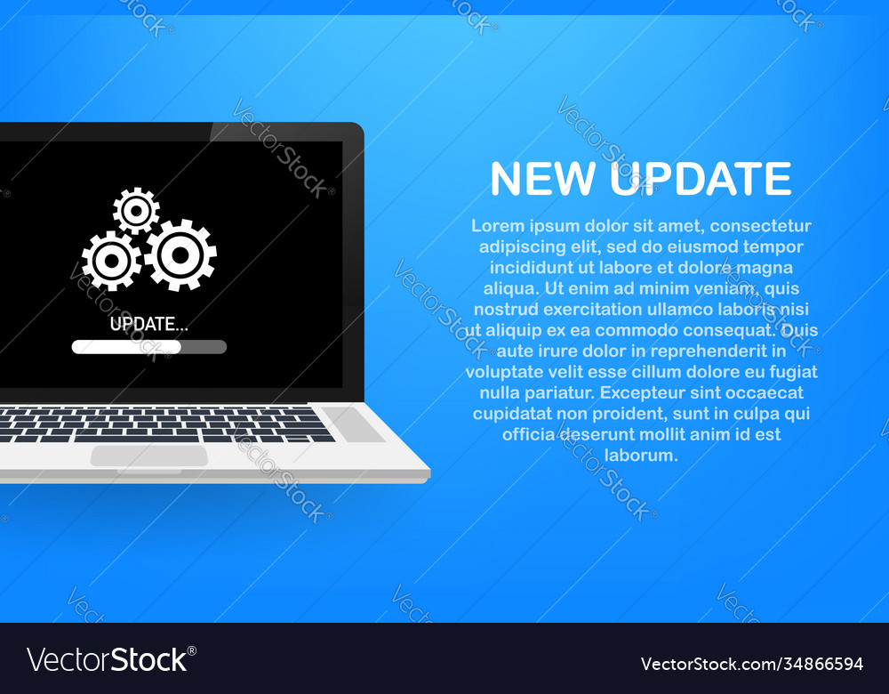 Systemsoftware aktualisieren Daten oder synchronisieren vector image Systemsoftware aktualisieren Daten oder synchronisieren