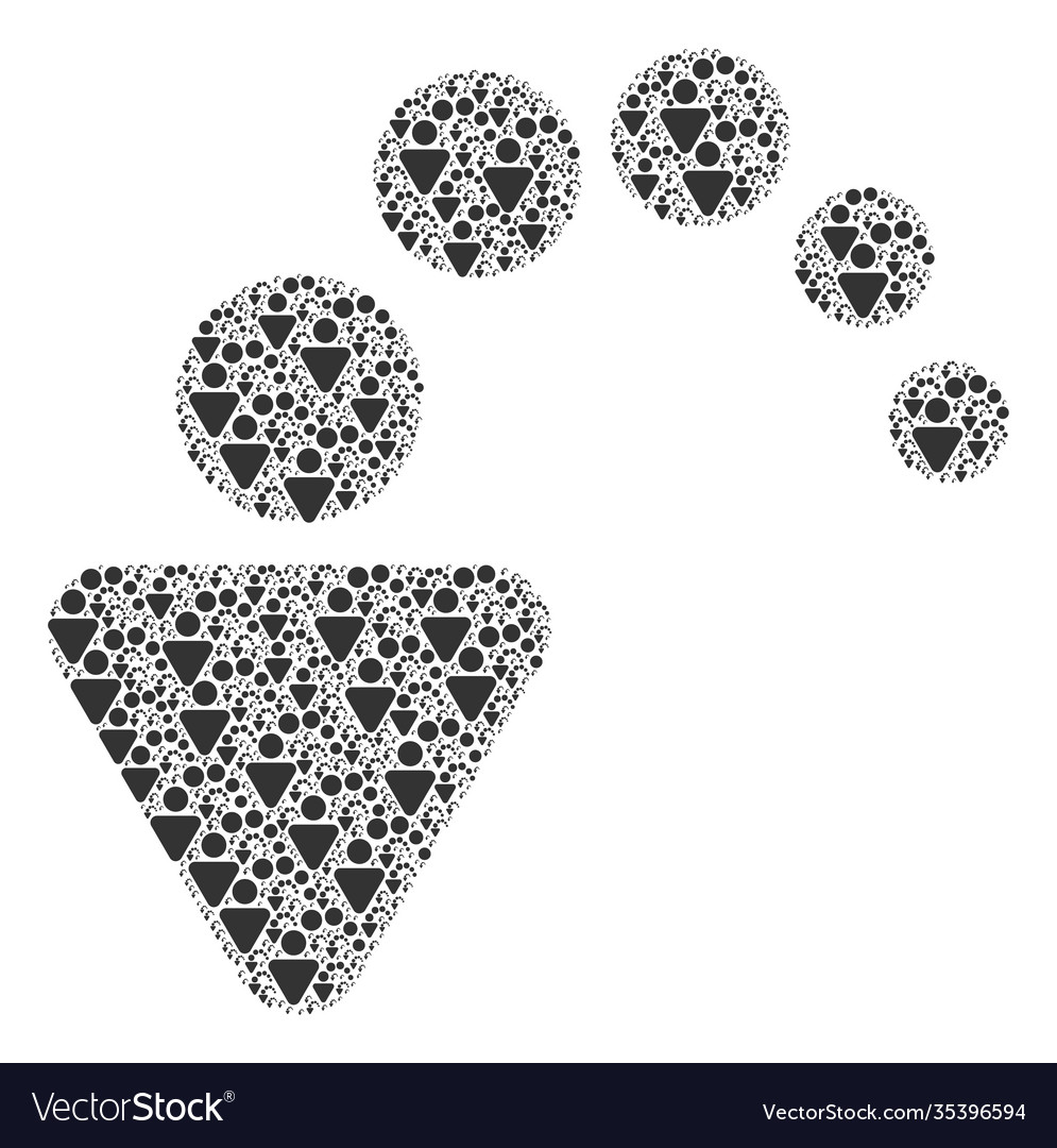 Undo fractal composition itself items vector image Undo fractal composition itself items
