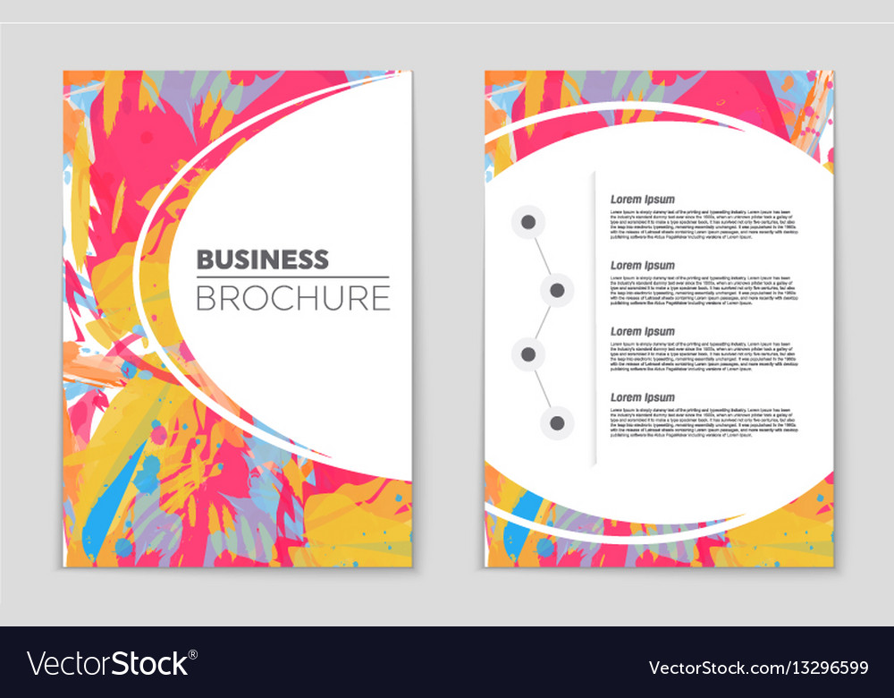 Abstract layout background set for art
