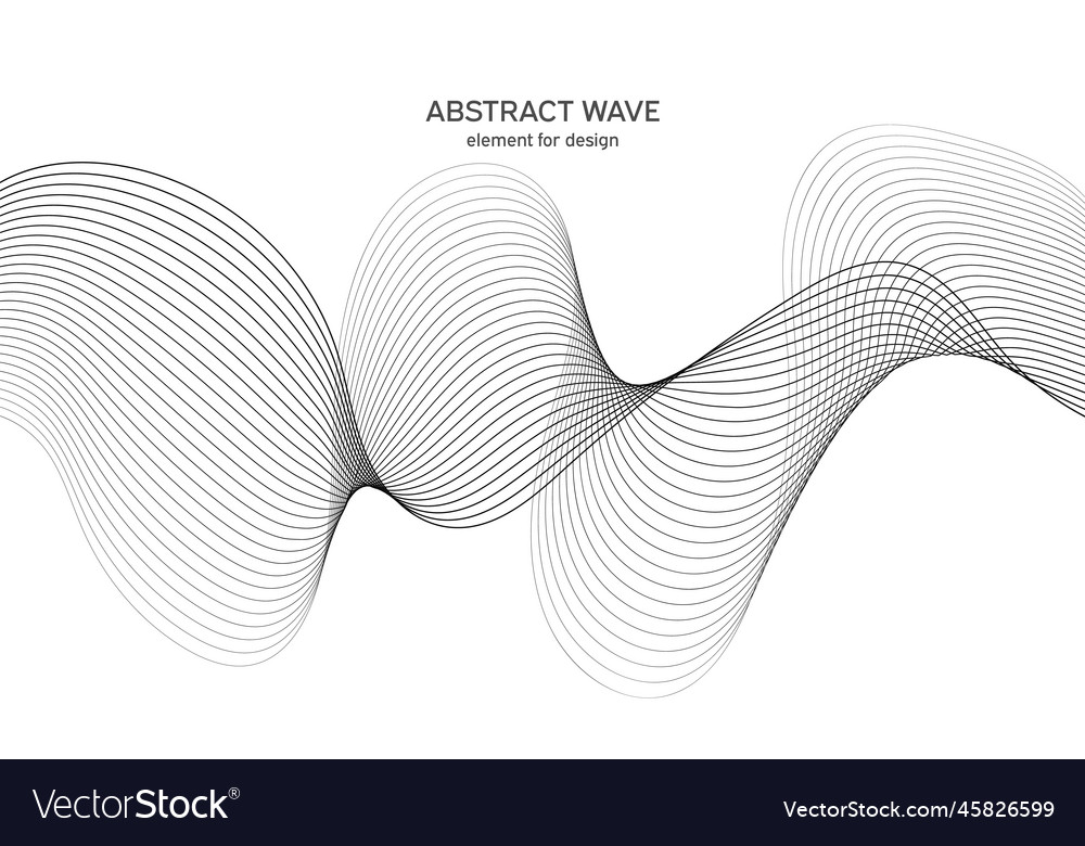 Abstract wave element for design digital vector image Abstract wave element for design digital