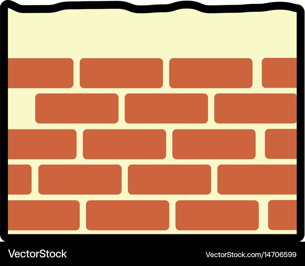Bricks wall icon Royalty Free Vector Image - VectorStock