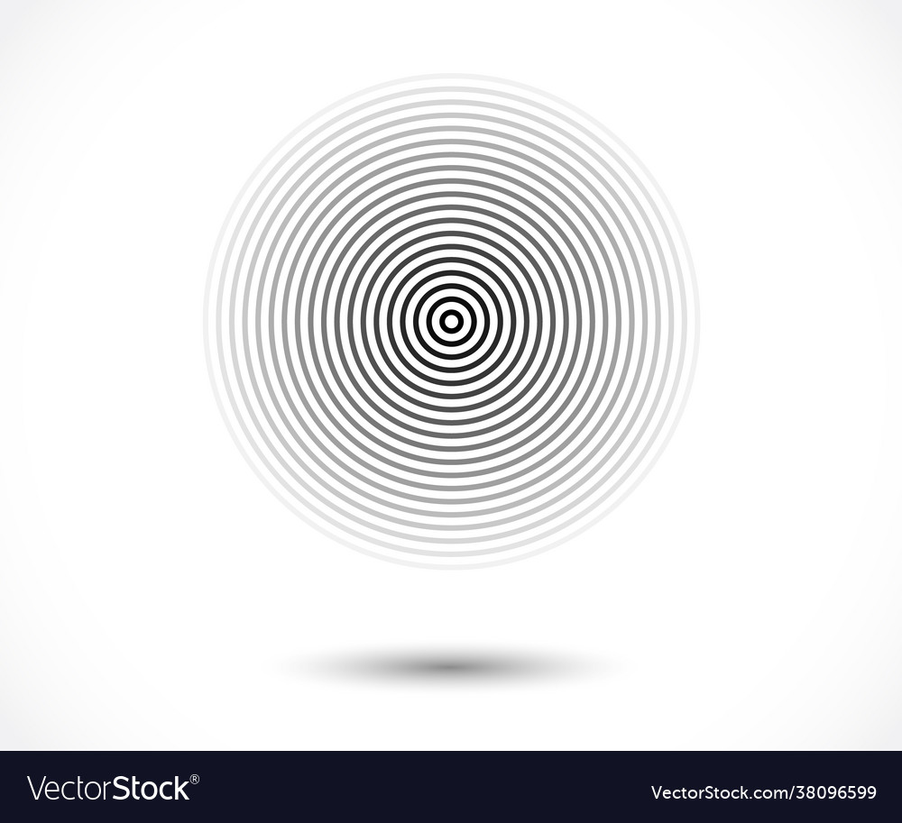 Concentric circle elements element for graphic vector image Concentric circle elements element for graphic