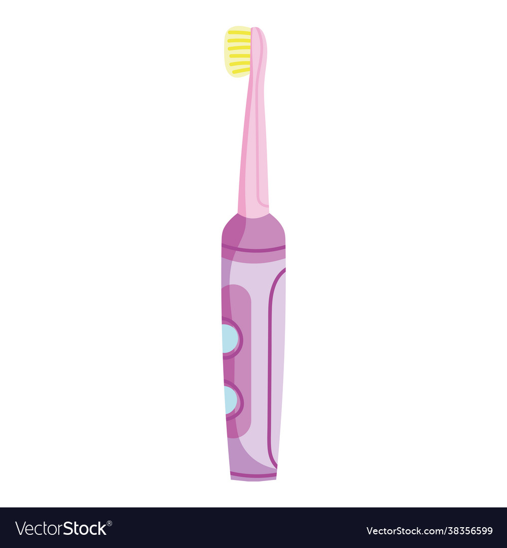 Electric toothbrush dental Royalty Free Vector Image