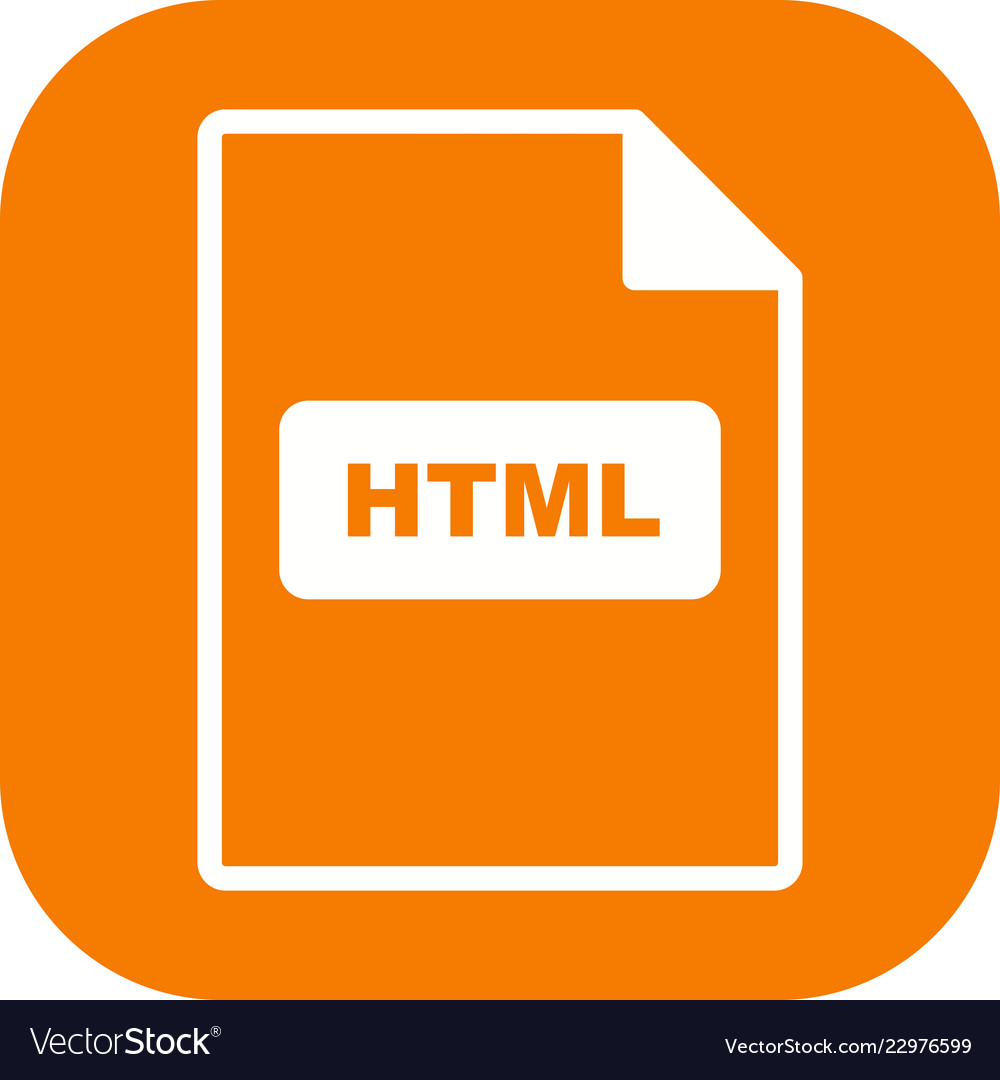 Html icon Royalty Free Vector Image - VectorStock