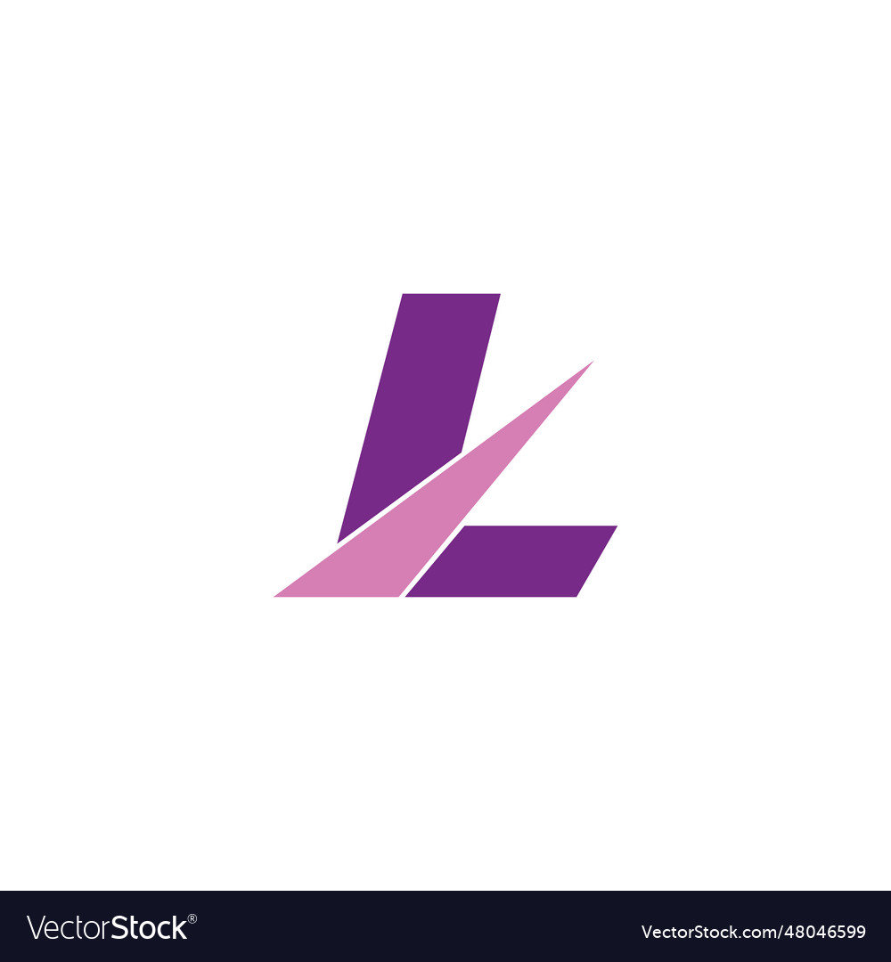 Letter l logo design Royalty Free Vector Image