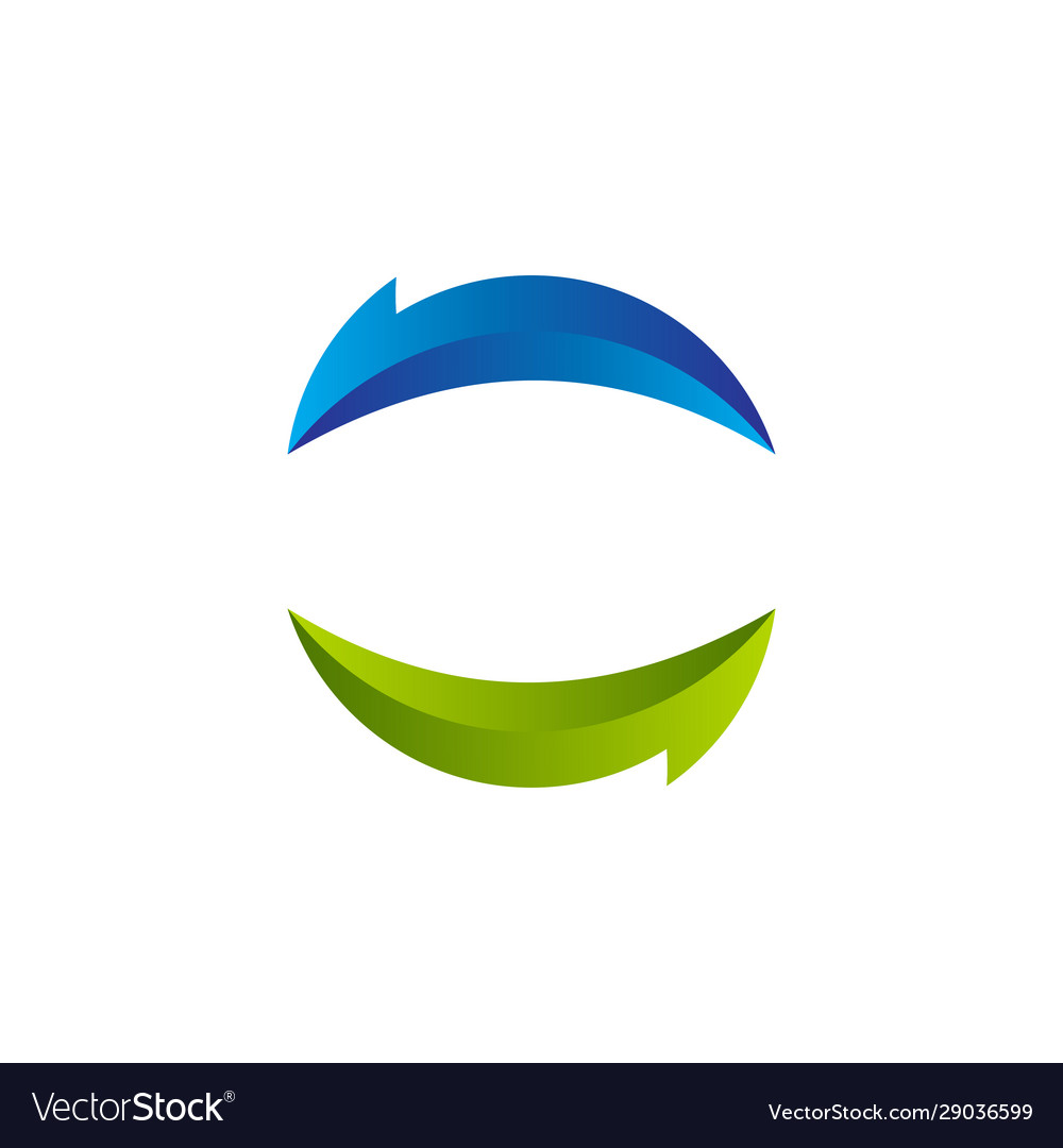 Recycle logo design element reload Vector Image Recycle logo design element reload