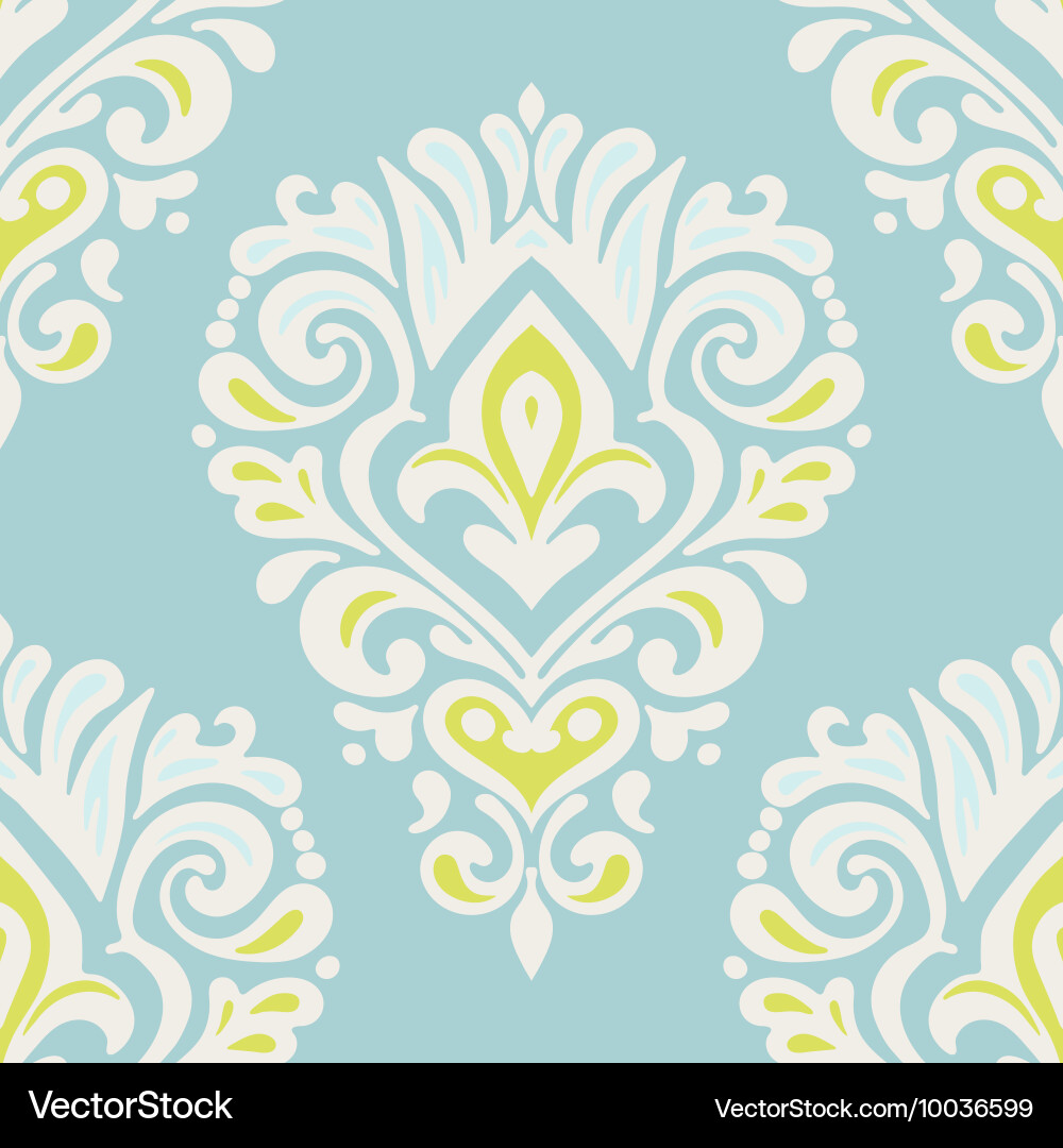 Seamless pattern royal luxury classical damask Vector Image