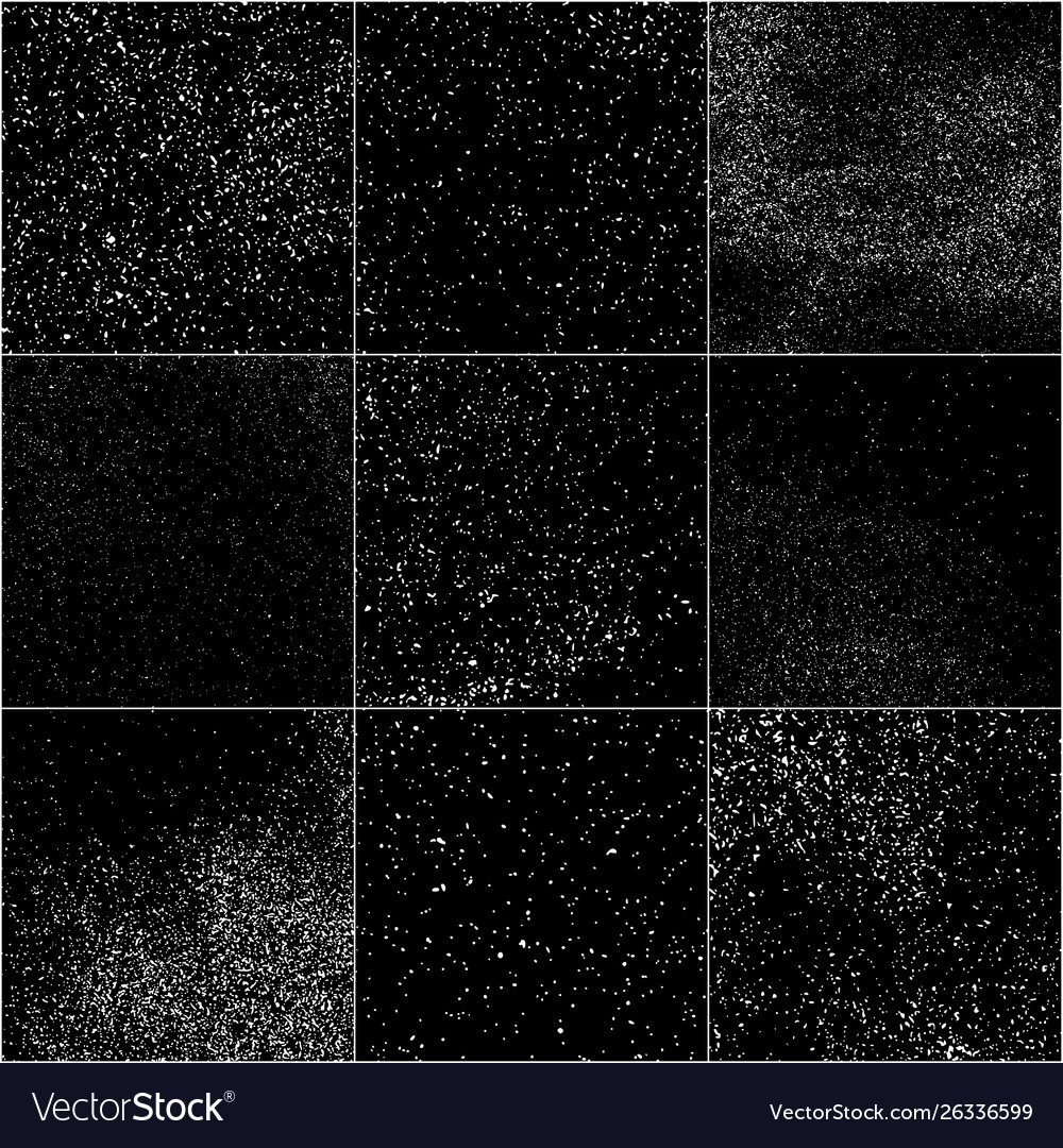 Set white grainy texture Royalty Free Vector Image