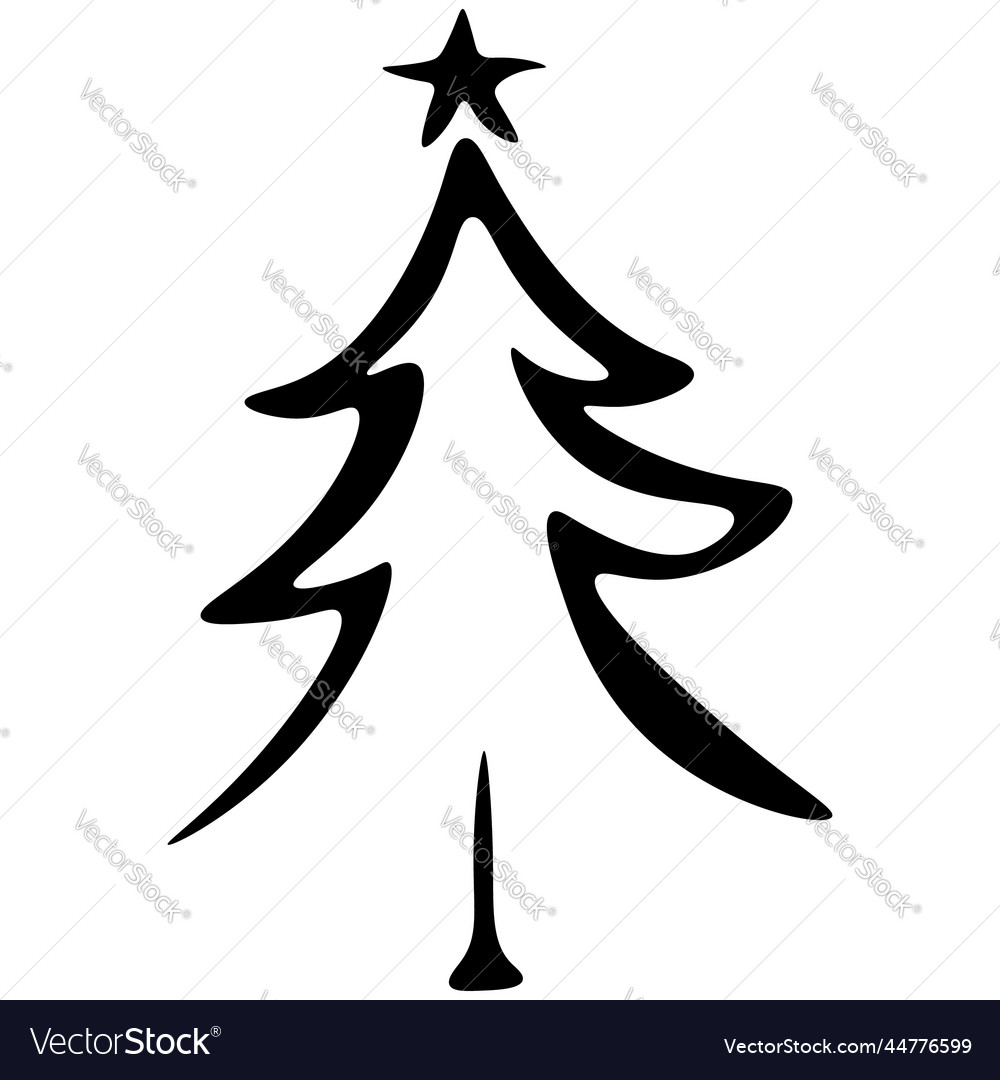 Xmas Baum minimalismus schwarz