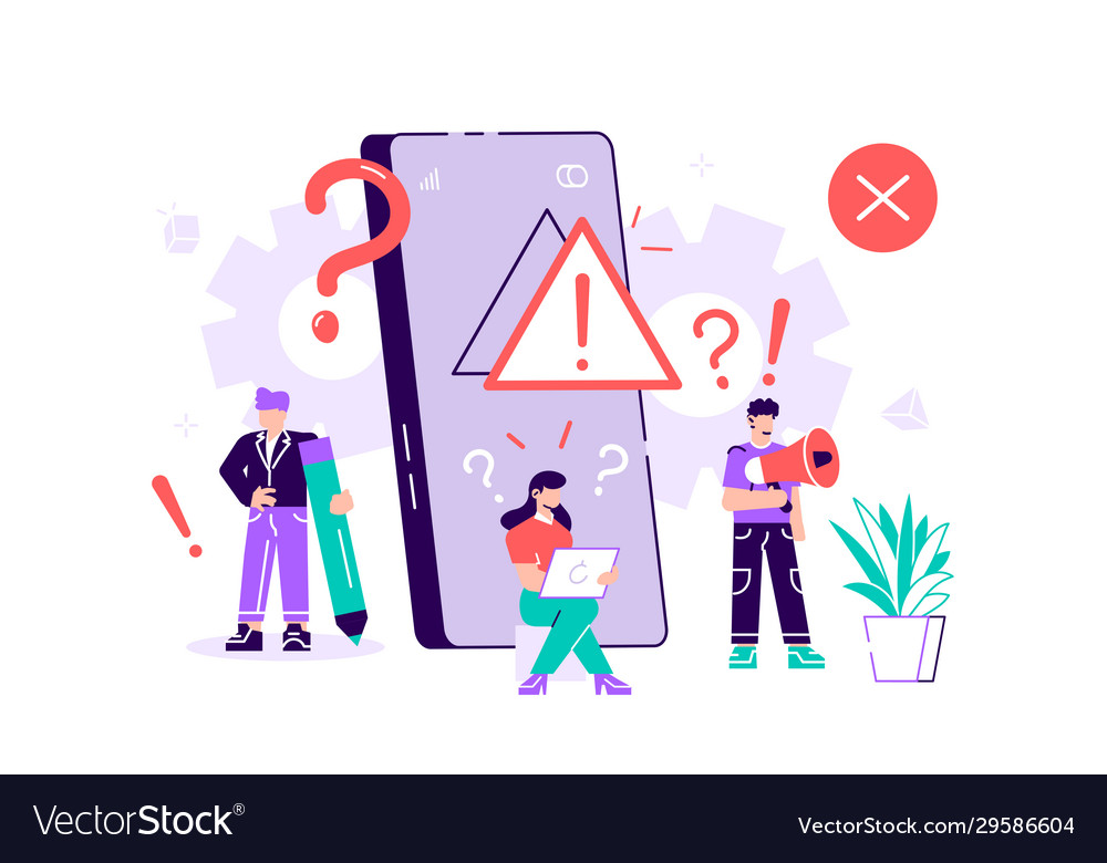 Concept operating system error warning