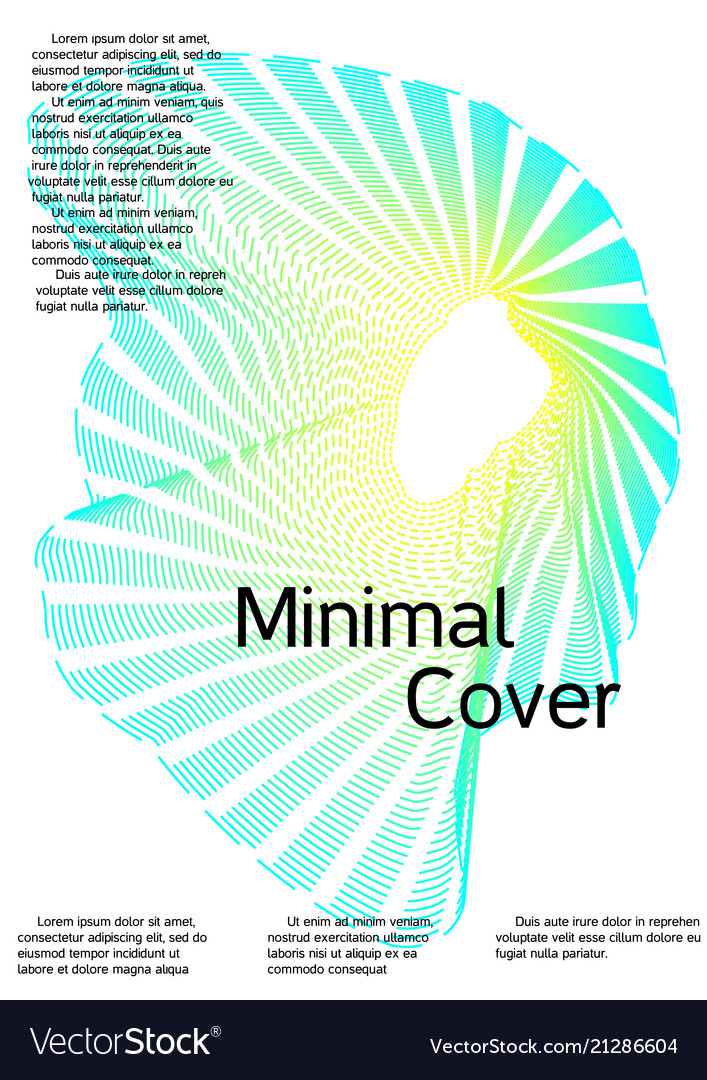 Cover design with abstract lines