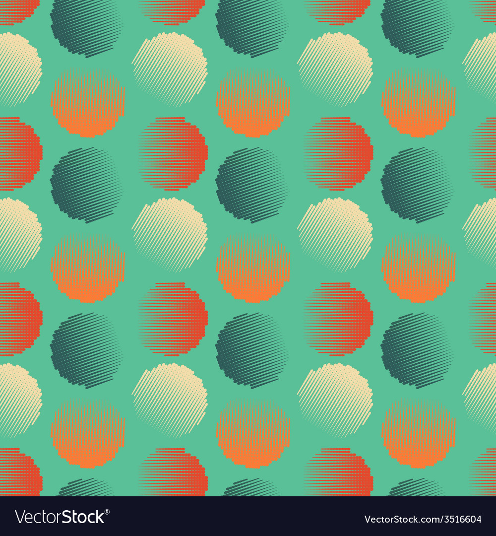 Fabric circles abstract seamless pattern