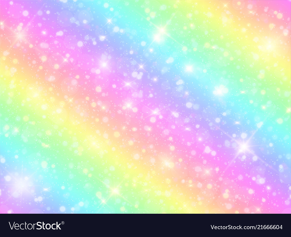 Galaxy Rainbow Pastel Watercolor Background